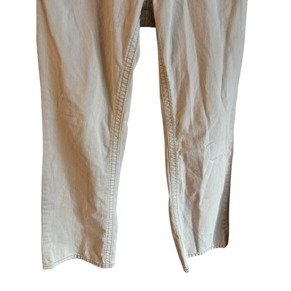 Mek Denim Men's Beige Jeans New York Bootcut Size 33 x 32 100% Cotton - Picture 4 of 8